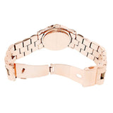 Marc Jacobs Amy Glitz Brown Dial Rose Gold Steel Strap Watch for Women - MBM3221