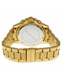 Michael Kors Everest Chronograph Blue Dial Gold Steel Strap Watch for Women - MK5754
