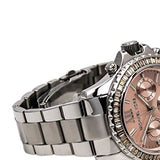Michael Kors Everest Chronograph Gold Dial Silver Steel Strap Watch For Women - MK5870