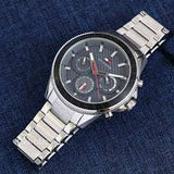Tommy Hilfiger Aiden Chronograph Grey Dial Silver Steel Strap Watch For Men - 1791857