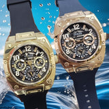 Guess Prodigy Black Dial Black Silicone Strap Watch For Men - GW0569G2