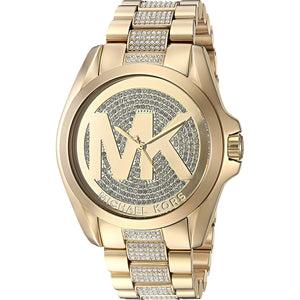 Michael Kors Bradshaw Gold Dial Gold Steel Strap Watch for Women - MK6487
