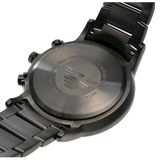Emporio Armani Classic Chronograph Black Dial Black Steel Strap Watch For Men - AR2453