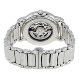 Emporio Armani Meccanico Skeleton Silver Dial Silver Steel Strap Watch For Men - AR1980