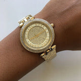 Michael Kors Darci Gold Dial Gold Steel Strap Watch for Women - MK3445