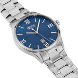 Hugo Boss Governer Blue Dial Silver Steel Strap Watch for Men - 1513487