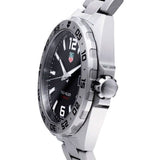 Tag Heuer Formula 1 Black Dial Silver Steel Strap Watch for Men - WAZ1112.BA0875