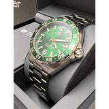 Tag Heuer Formula 1 Quartz Green Dial Silver Steel Strap Watch for Men - WAZ1017.BA0842