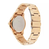 Guess Sassy Quartz White Dial Rose Gold Steel Strap Watch For Women - W0705L3