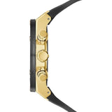 Guess Poseidon Chronograph Black Dial Black Silicone Strap Watch For Men - GW0425G1