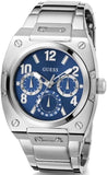 Guess Prodigy Chronograph Blue Dial Silver Steel Strap Watch For Men - GW0624G1