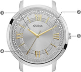Guess Montauk Silver Dial Two Tone Steel Strap Watch for Women - W0933L5