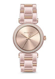 Michael Kors Delray Rose Gold Dial Rose Gold Steel Strap Watch for Women - MK4322