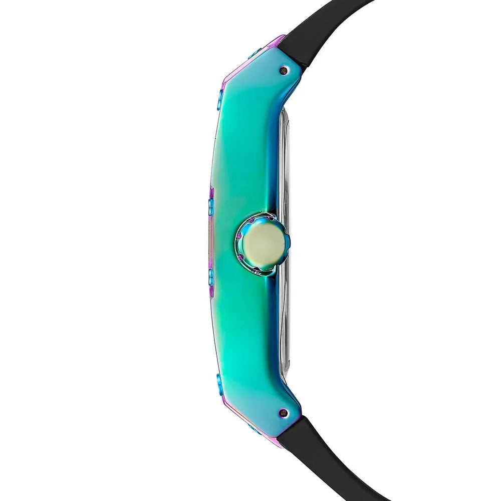 Guess Phoenix Multifunction Black Dial Black Rubber Strap Watch for Men - GW0202G5