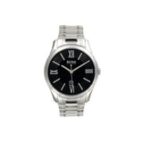 Hugo Boss Governer Black Dial Silver Steel Strap Watch for Men - 1513488