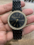 Michael Kors Darci Black Dial Black Steel Strap Watch for Women - MK3322