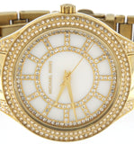 Michael Kors Kerry Mother of Pearl Dial Gold Steel Strap Watch for Women - MK3312