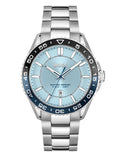 Hugo Boss Runner 3H Light Blue Dial Silver Steel Strap Watch for Men - 1514207