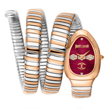 Just Cavalli Cosenza Red Dial Two Tone Steel Strap Watch for Women - JC1L232M0065