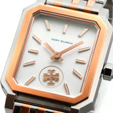 Tory Burch Robinson White Dial Two Tone Steel Strap Watch for Women - TBW1509