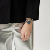 Just Cavalli Serpente Metallica Blue Dial Silver Steel Strap Watch for Women - JC1L224M0025