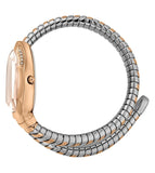 Just Cavalli Serpente Metallica Rose Gold Dial Two Tone Steel Strap Watch for Women - JC1L208M0075