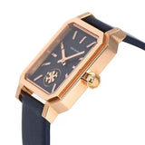 Tory Burch Robinson Quartz Blue Dial Blue Leather Strap Watch for Women - TBW1511
