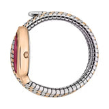 Just Cavalli Cosenza Red Dial Two Tone Steel Strap Watch for Women - JC1L232M0065