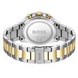 Hugo Boss Runner Chronograph Grey Dial Two Tone Steel Strap Watch for Men - 1514144