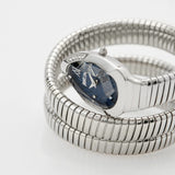 Just Cavalli Serpente Metallica Blue Dial Silver Steel Strap Watch for Women - JC1L224M0025