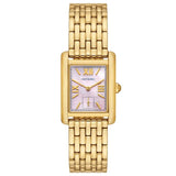 Tory Burch Eleanor Mother of Pearl Pink Dial Gold Steel Strap Watch for Women - TBW1077