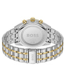 Hugo Boss Skytraveller Chronograph Blue Dial Two Tone Steel Strap Watch for Men - 1514247