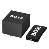 Hugo Boss Strike Blue Dial Gold Steel Strap Watch for Men - 1514172