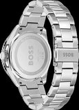 Hugo Boss Runner 3H Green Dial Silver Steel Strap Watch for Men - 1514208