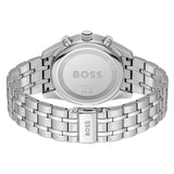 Hugo Boss Skytraveller Chronograph Grey Dial Silver Steel Strap Watch for Men - 1514151