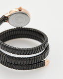 Just Cavalli Snake Black Dial Black Steel Strap Watch for Women - JC1L269M0075