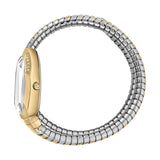 Just Cavalli Glam Evo 4 White Dial Two Tone Steel Strap Watch for Women - JC1L209M0065