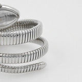 Just Cavalli Serpente Metallica Blue Dial Silver Steel Strap Watch for Women - JC1L224M0025