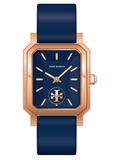 Tory Burch Robinson Quartz Blue Dial Blue Leather Strap Watch for Women - TBW1511