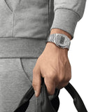 Tissot Digital Quartz Silver Dial Silver Steel Strap Watch for Men - T137.463.11.030.00