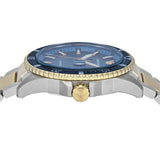 Emporio Armani World Explorer Blue Dial Two Tone Steel Strap Watch for Men - AR11682