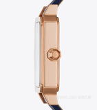 Tory Burch Robinson Quartz Blue Dial Blue Leather Strap Watch for Women - TBW1511