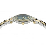 Versace Reve Analog Green Dial Two Tone Steel Strap Watch for Women - VE8B00524