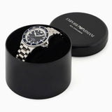 Emporio Armani cBlue Dial Silver Steel Strap Watch for Men - AR60079
