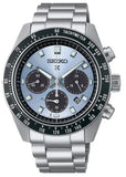 Seiko Prospex Speedtimer 41.4 Solar Chronograph Blue Dial Silver Steel Strap Watch for Men - SSC935