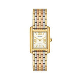 Tory Burch Eleanor White Dial Tri Tone Steel Strap Watch for Women - TBW1078