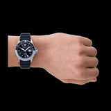 Emporio Armani World Explorer GMT Blue Dial Blue Rubber Strap Watch for Men - AR11592