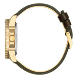 Citizen Mechanical Automatic Green Dial Brown Leather Strap Watch for Men - NJ0173-18X