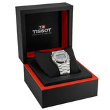 Tissot Digital Quartz Silver Dial Silver Steel Strap Watch for Men - T137.463.11.030.00