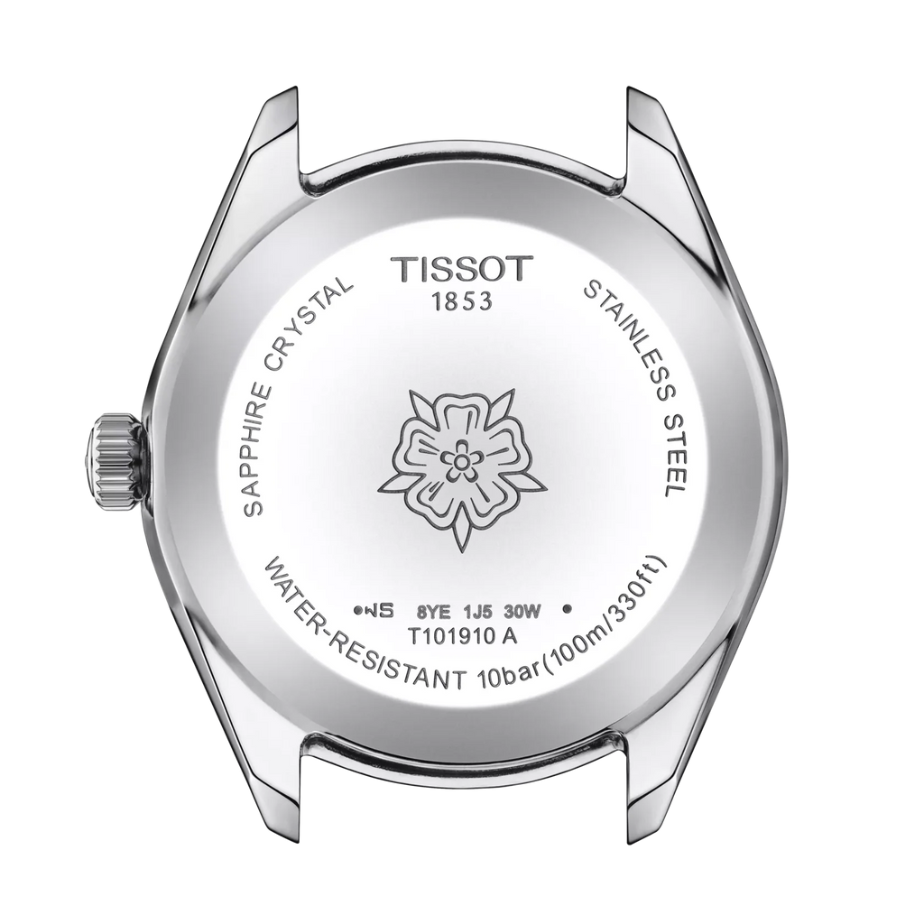Tissot PR 100 Sport Chic Lady Blue Dial Silver Steel Strap Watch for Women - T101.910.11.351.00